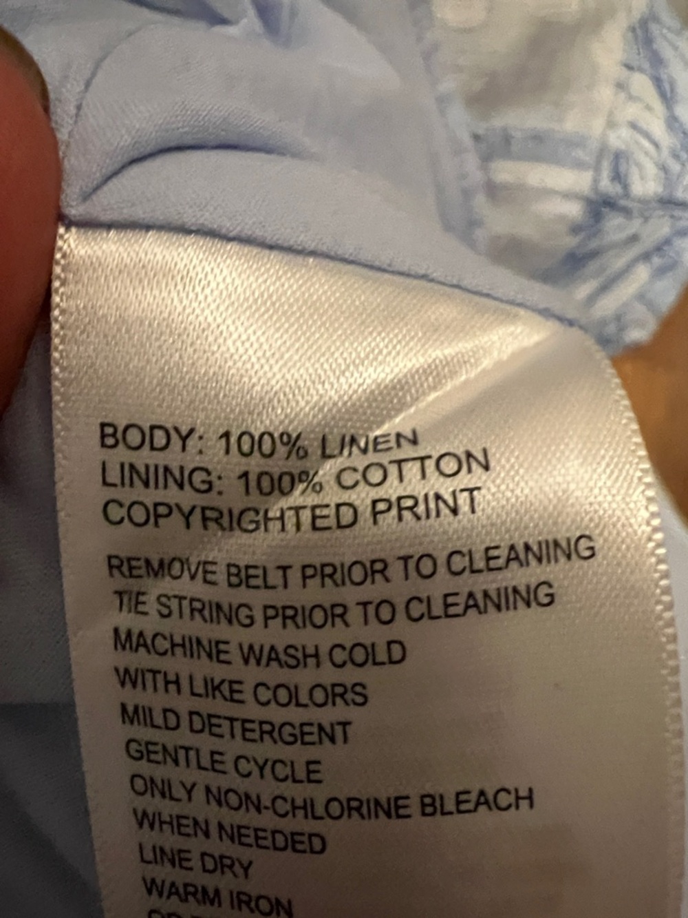 Tommy Bahama Light Blue Floral Halter Linen Maxi Dress Size 4 - Picture 14 of 16